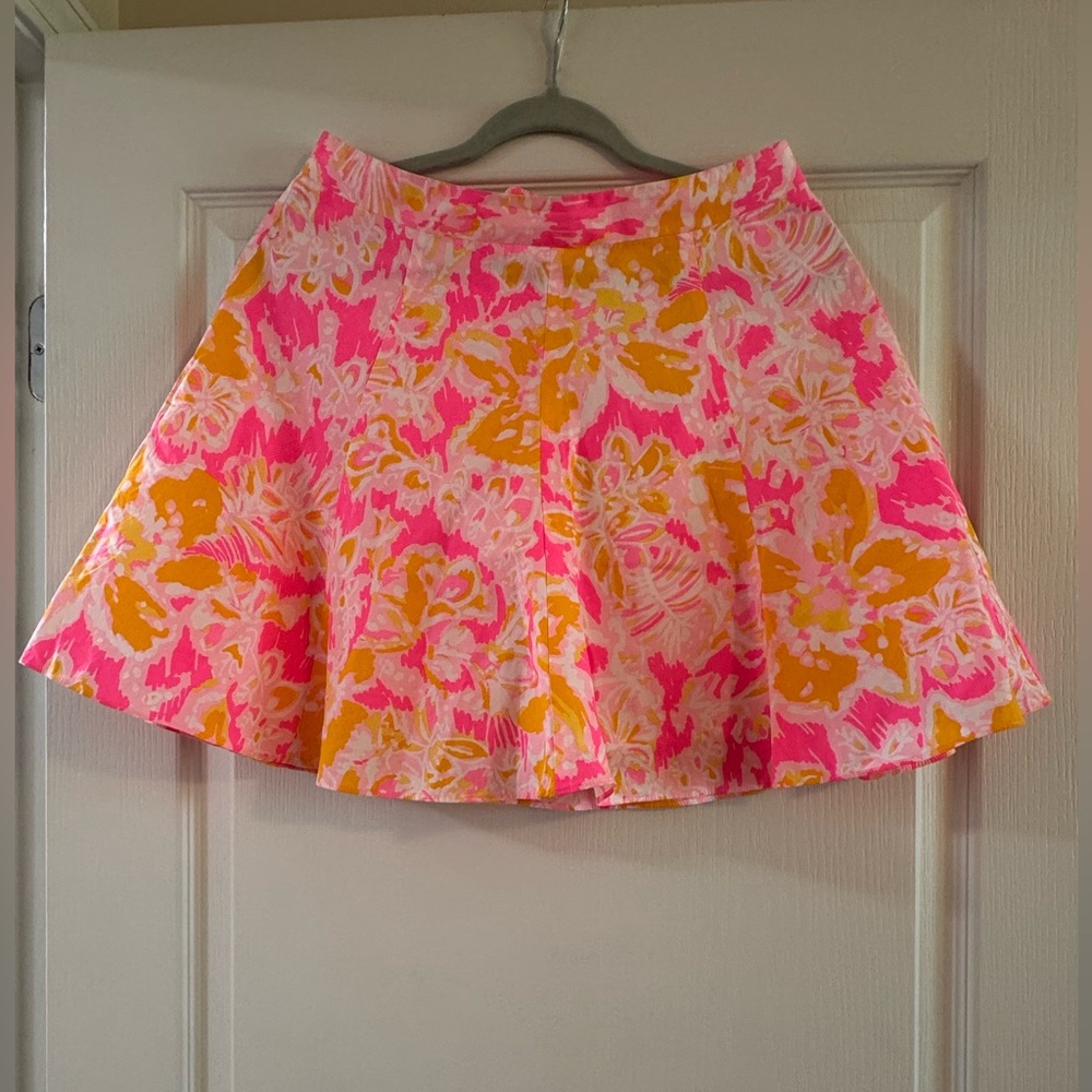 Lilly Pulitzer Floral Flare Skirt